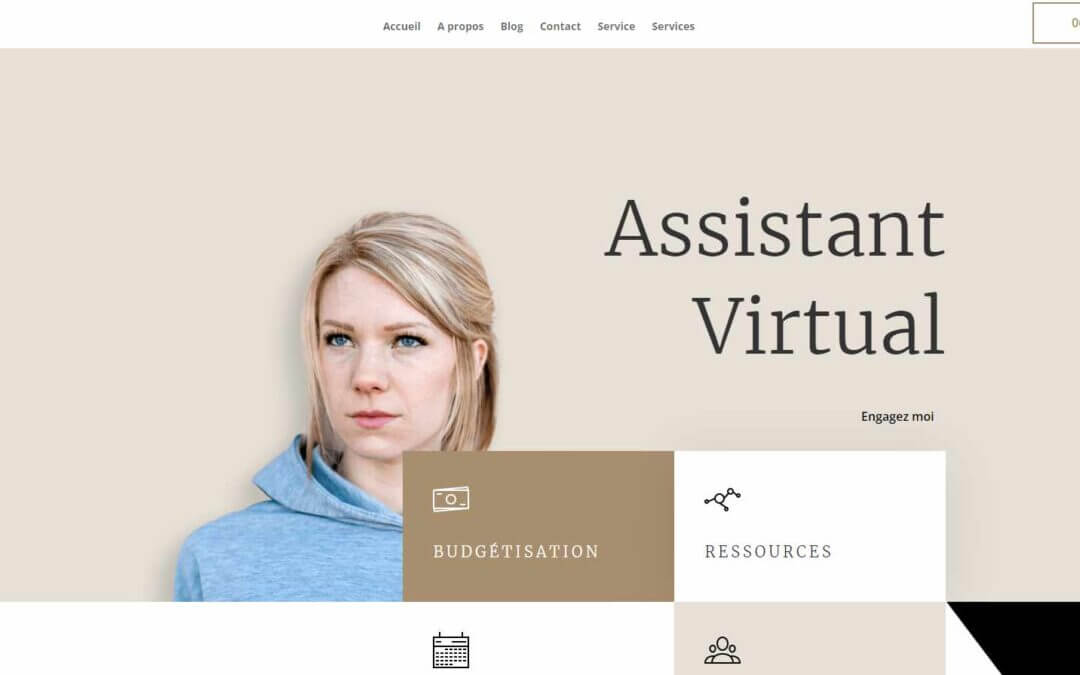 création sites web d'assistant virtuel
