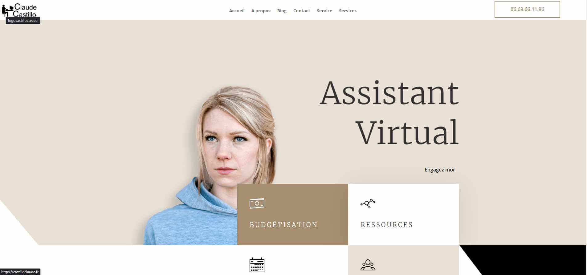 création sites web d'assistant virtuel
