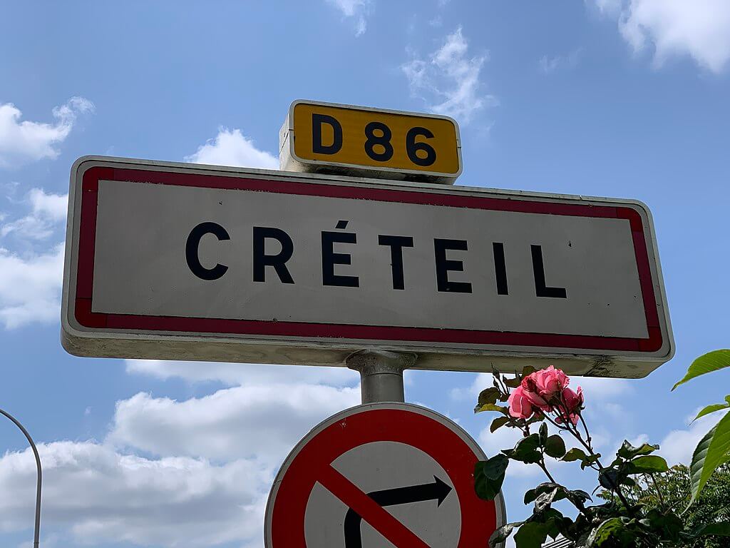Panneau de signalisation de Créteil